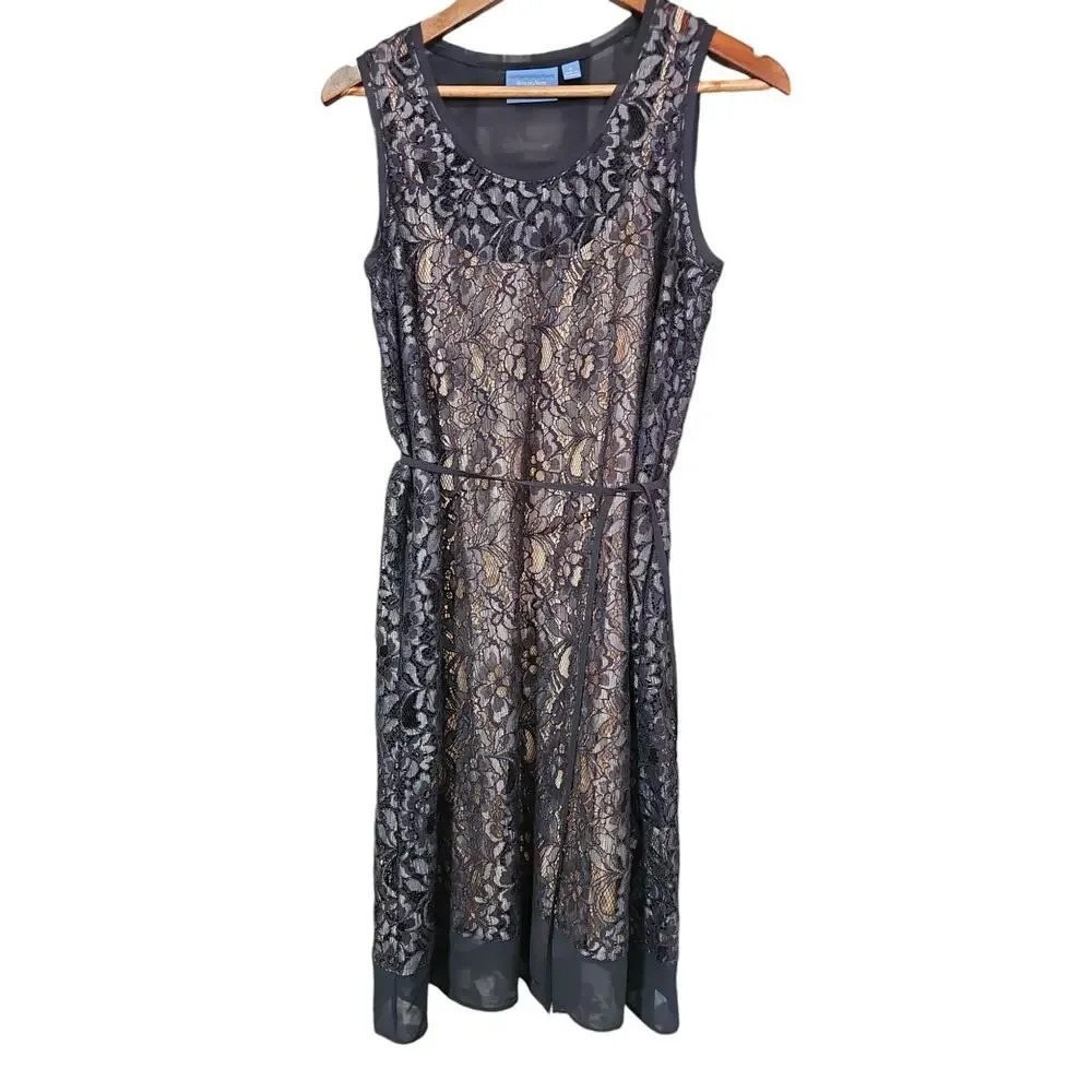 Simply Vera Vera Wang Lace Dress Nice Navy Size M